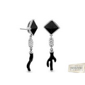 Lauren G. Adams Pretty Little Things Dangle Earrings (Silver/Onyx Black)